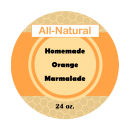 Orange Marmalade Wide Mouth Ball Jar Topper Insert